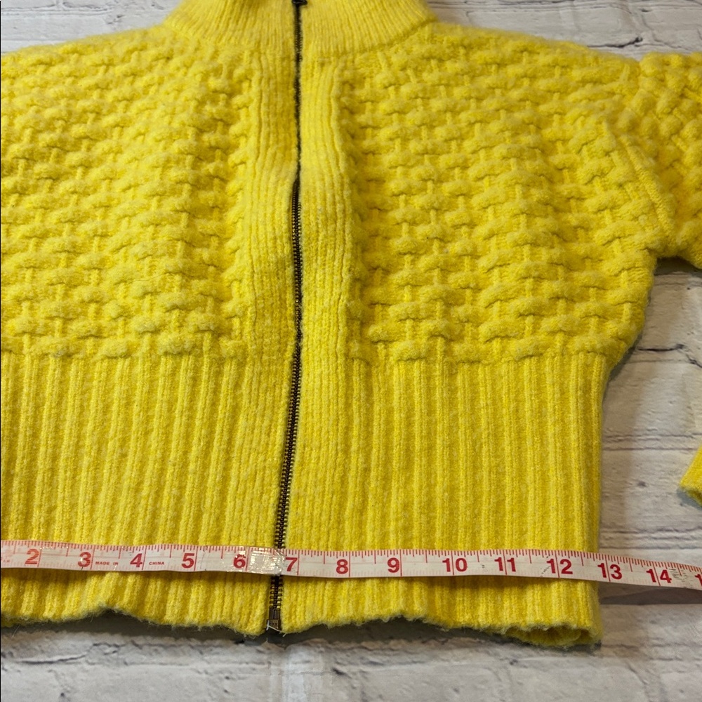 Maeve by Anthropologie Textured Chunky Knit Cropped Sweater Jacket - Picture 15 of 16